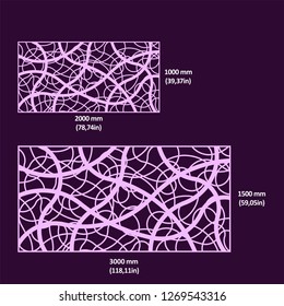 Design of drawings in vectorized files optimized for laser and CNC cutting. Decorative latticework for architecture, interiors, facades, shops, airports, stand and signage. Metal, hpl, composite & mdf