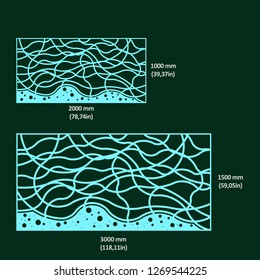 Design of drawings in vectorized files optimized for laser and CNC cutting. Decorative latticework for architecture, interiors, facades, shops, airports, stand and signage. Metal, hpl, composite & mdf