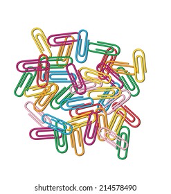 design drawn plenty of clips on white background 