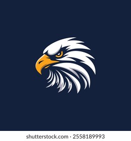 Design of  Dynamic and Bold Eagle Logo, expertly crafted to embody the essence of fierce branding and the majesty of wildlife. 