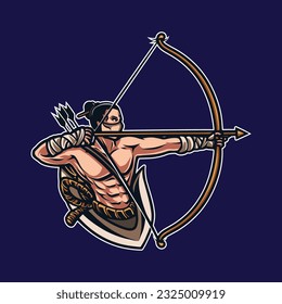 Design e sport Archer vector art