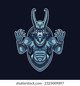 Design e sport lord odin vector