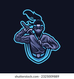 Design e sport Ninja vector