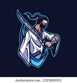 design e sport samurai vector