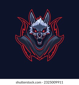 Design e sport werewolf vector 