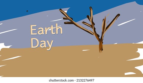 diseño para el día de la tierra. concepto de día terrestre