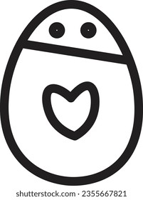 Design Easter Egg Outline Icon