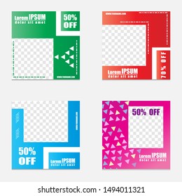 Design editable post templates. for marketing on social media. background, banners, leaflets, flyer.