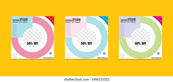Design editable post templates. for marketing on social media. background, web templates, banners, leaflets, flyer.