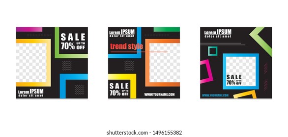 Design editable post templates. for marketing on social media. background, web templates, banners, leaflets, flyer.