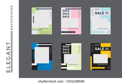 Design editable post templates. for marketing on social media. background, web templates, banners, leaflets, flyer.