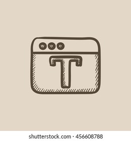Design editor tool vector sketch icon isolated on background. Hand drawn Design editor tool icon. Design editor tool sketch icon for infographic, website or app.