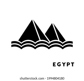 Design of egyptian pyramid symbol