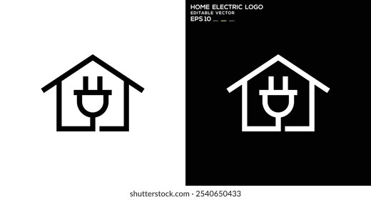 Design der elektronischen Haus-Logo, mit einfachen Stil. Symbolsymbolvorlage EPS 10