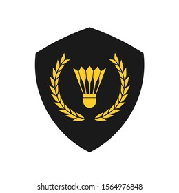 design of elegant badminton emblem