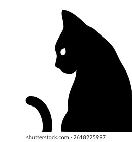 Design of elegant cat illustration