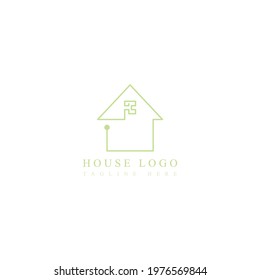 Design elegant House logo icon vector design templates