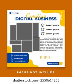 Design an elegant poster template. The template should have a modern and minimalist aesthetic with clean lines and a soft color palette