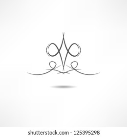 ??alligraphic design element