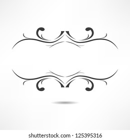??alligraphic design element