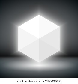 design element. abstract cube image