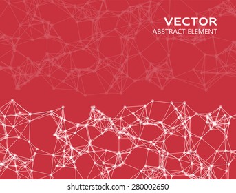 Design element of abstract cybernetic particles 