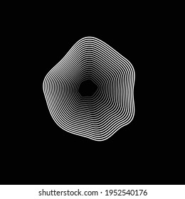 Design element . Abstract Geometric shape . Vector