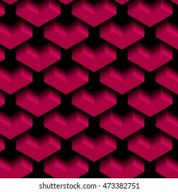 design element. abstract seamless vector pattern. Hearts pattern