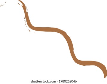 Design element, abstract shape, triangles. Drawn in one line. Vector illustration on isolated background.