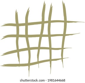 Design element, abstract shape, triangles. Drawn in one line. Vector illustration on isolated background.