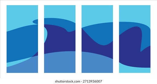 Elemento de diseño Fondo ondulado abstracto