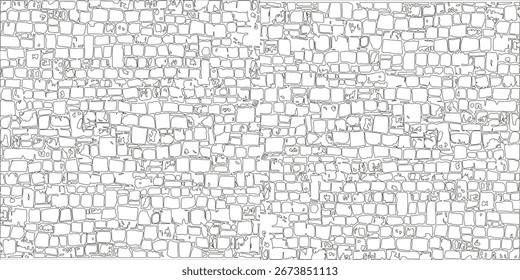 design element. Ancient brick wall texture