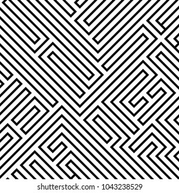 Design element background with maze texture. Gorgeous graphic image template white black tone for book psychology, creative problem solving, logical thinking, IT technology, vector Illustration eps10
