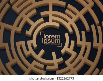 Design element background with maze texture