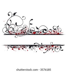 Design element, banner illustration with copy space