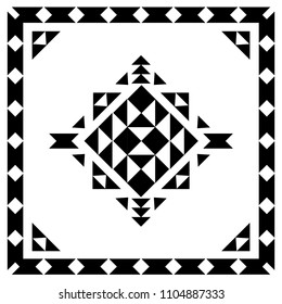 Design element based on American Indian tribal art. For tattoos, logos and other of your creativity. Stock vector.