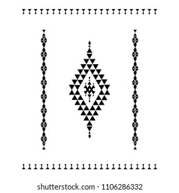 Design element based on American Indian tribal art. For tattoos, logos and other of your creativity. Stock vector.