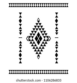 Design element based on American Indian tribal art. For tattoos, logos and other of your creativity. Stock vector.