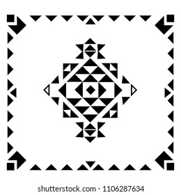 Design element based on American Indian tribal art. For tattoos, logos and other of your creativity. Stock vector.