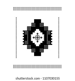 Design element based on American Indian tribal art. For tattoos, logos and other of your creativity. Stock vector.