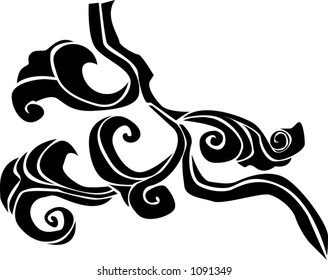 Design element based on Chinese designs 17th century.