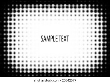 Design element - black on white tiles frame. Vector illustration.