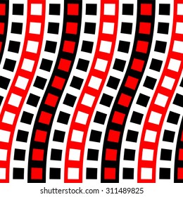 design element. black and red seamless pattern