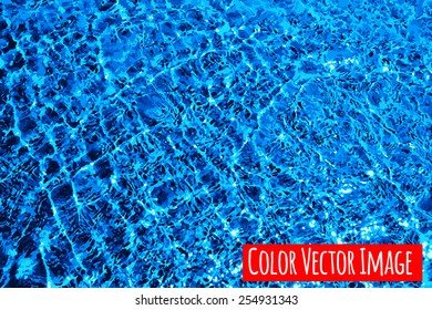 design element.  blue vector water ripples