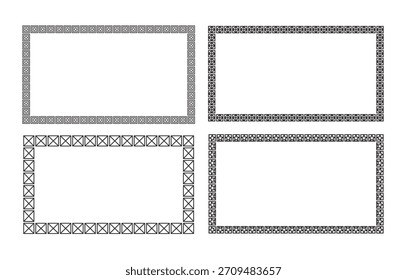 Design element border chinese new year