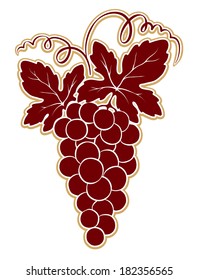 Design element -- bunch of grape