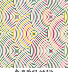 design element.  color circles seamless pattern
