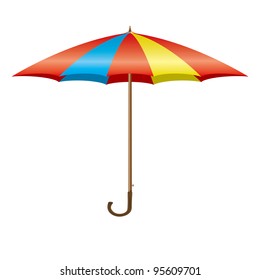Design element - Colorful opening umbrella vector