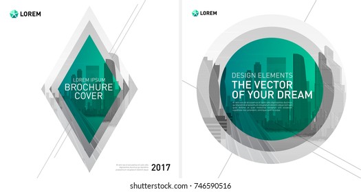 Design element for corporate graphic layout. Modern background template design for investment, business, real estate, construction.