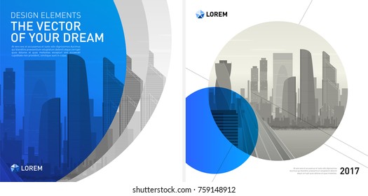 Design element for corporate graphic layout. Modern background template design for investment, business, real estate, construction.